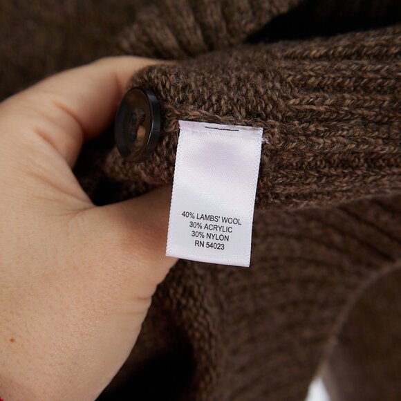 Banana Republic Lambswool Blend Shawl Collar Men's Sweater XL - Picture 6 of 8